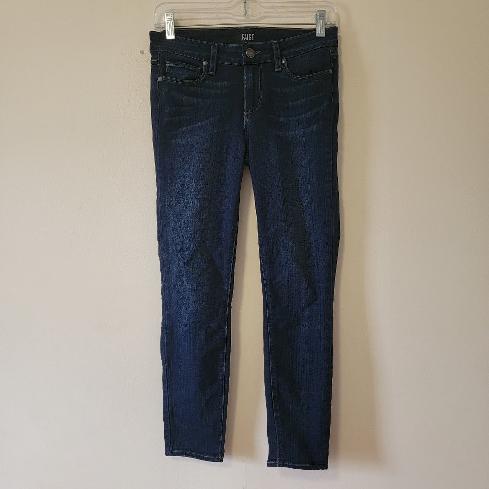 PAIGE Women's Midnight Blue Skinny Jeans